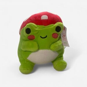 Fiesta Green and Red Stuffed Frog Plush
